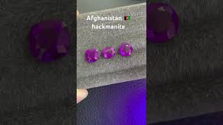 Hackmanite Natural rare from Afghanistan🇦🇫 gemstone💎 [upl. by Unhsiv]