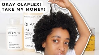 SO I TRIED OLAPLEX NO 3 ON MY 4C HAIR  Is it worth the hype [upl. by Moreno922]