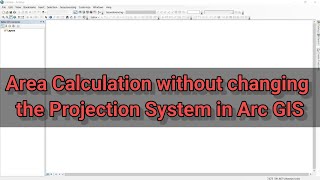 Arc GIS Tutorial  How to calculate area of each Polygon without changing the Projection system [upl. by Oiretule940]