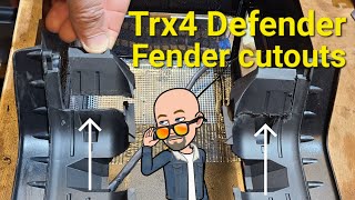 TRX 4  Defender  Inner fender cutouts to fit the GRC Interior [upl. by Buroker]