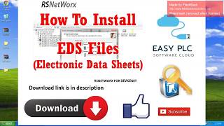 eds file registration in rsnetworx [upl. by Oenire]