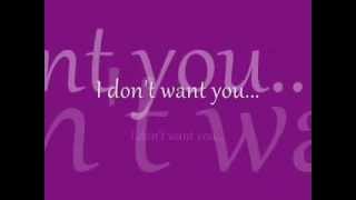 Jessica Lowndes  I dont want you anymore lyrics [upl. by Lissy]