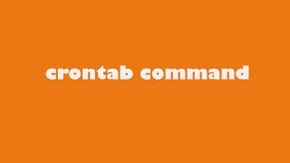 crontab command Latest 2018 in Tamil [upl. by Anelhtak169]