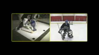 Hockey Goalie TrainingRotational Drill on G1 EXTREME [upl. by Anilok]