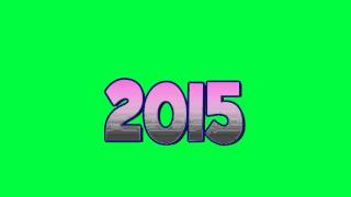 Footage Background 2015 Logo Animation Green Screen [upl. by Atims137]