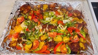 Roasted chicken recipe potatoes and vegetables [upl. by Neehcas172]