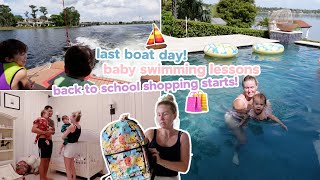 baby swimming lessons back to school shopping begins  last boat day 🥲 [upl. by Vickie]