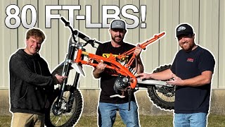 Unboxing an ELECTRIC conversion kit for our pit bike  ArcDroid Demo [upl. by Adnawat]