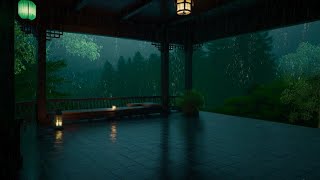 Rain amp Thunder Mountain Cabin Window  Relaxing Sounds for Sleep Insomnia Study PTSD [upl. by Dnarud]