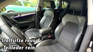 AUDI Sitze AUSBAUEN und EINBAUEN  Stoff auf Leder  A3 8P [upl. by Parker341]