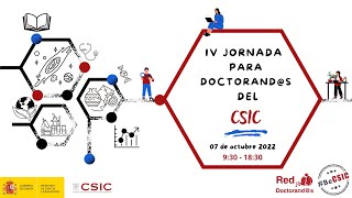 IV Jornada para Doctorands del CSIC [upl. by Heron]