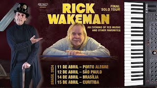 RICK WAKEMAN FINAL SOLO TOUR NO BRASIL [upl. by Norward]