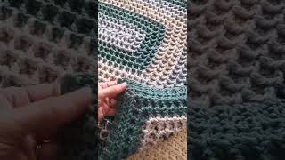 Finishing Touches  Rectangular Reversible Waffle Blanket crochet [upl. by Joella]