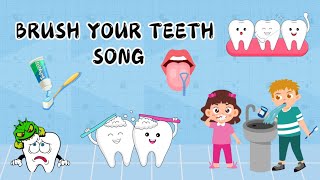 Brush your teeth song Morning routine Nursery rhymes and kids songs Baby song [upl. by Nellie]