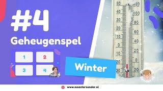 4 Geheugenspel  Woordenschat thema winter  Taal voor kleuters [upl. by Dusza924]