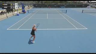 W75 Playford Singles SF HIMENO SAKATSUME Vs TAYLAH PRESTON [upl. by Ratib]