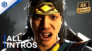 MK1 Takeda  All Intros Dialogues Mortal Kombat 1 4K ULTRA HD [upl. by Nylsirhc]