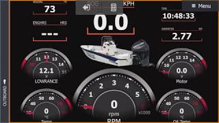 Lowrance HDS Instrumentation Setup on V191 [upl. by Akinorev]