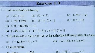 Class 7th maths l Exercise 13 l Chapter 1 l integers l NCERT l Solution l Carb Academy [upl. by Belmonte110]