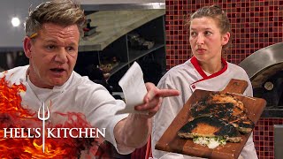 Burned Pizza Enrages Chef Ramsay As The Blue Team Elects A New Leader  Hells Kitchen [upl. by Barri]