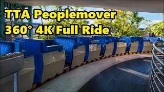 360° 4K Ride on the TTA Peoplemover  Magic Kingdom  Walt Disney World [upl. by Pagas]