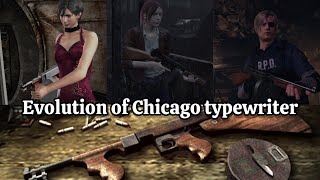 Evolution of Chicago typewriter  Sweeper in Resident Evil Games [upl. by Studley]