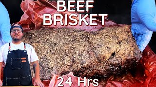 Smoked Brisket  Pellet Grill Beef Brisket For 24 Hours  Pit Boss Grills [upl. by Gibe]