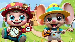 hickory dickory dock mouse  best learning Rhymes  467  Coco Finger Rhymes [upl. by Nyrem]