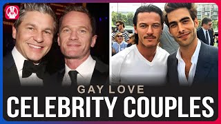 45 Gay Celebrity Couples in Hollywood  You’d Never Recognize Today [upl. by Elleirua]