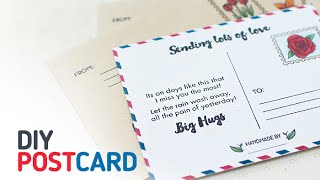 How to Make Your Own Postcard using Altenews Happy Mail Stamps [upl. by Zora]