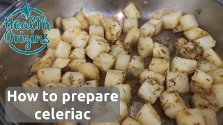 How to prepare celeriac  just 3 ingredients no oil [upl. by Illib]