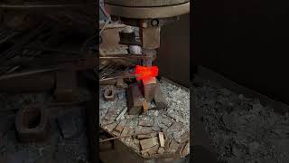 Half round axe forging and punching process Good tools and machinery make work easy [upl. by Yzdnil]