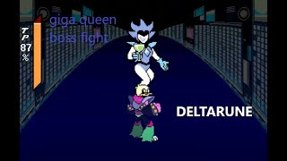 Giga queen boss fight Deltarune chapter 2 final boss [upl. by Ueih]