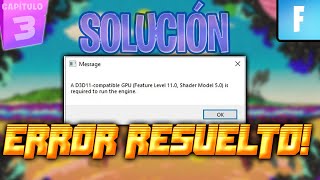 SOLUCIÓN DEFINITIVA d3d11 compatible gpu feature level 110 shader 50 is required to run the engine [upl. by Sherrod]