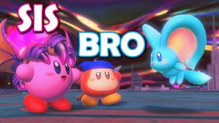 WE BEAT Kirby and the Forgotten Land FINAL BOSS  ENDING Brother and Sister Gameplay [upl. by Sinnel]