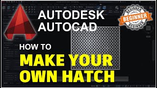 AutoCAD How To Make Your Own Hatch Tutorial [upl. by Aihsiek]