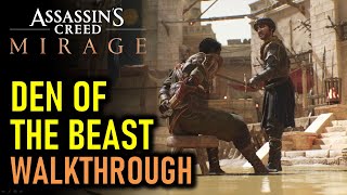 Den of the Beast Walkthrough  Assassins Creed Mirage AC Mirage [upl. by Acinomal133]