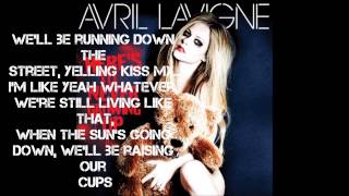 Avril Lavigne  Heres To Never Growing Up lyrics [upl. by Auqeenahs147]