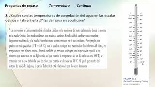 2 ¿Cuáles son las temperaturas de congelación del agua en las escalas Celsius [upl. by Ody]