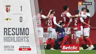 Resumo Braga 10 Moreirense Liga 2324 20 [upl. by Dlonyer]