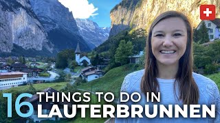 16 Things To Do In Lauterbrunnen Valley Switzerland  Free Map [upl. by Ainessey429]