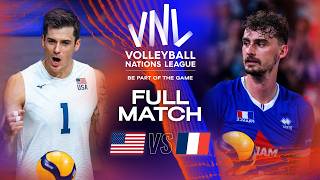 5Sets Battle for SemiFinal Spot 😳🏐 USA vs France  Quarter Finals  VNL 2023 [upl. by Gawlas]