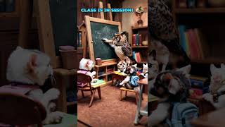 Pet School Class is in Session 🐶📚 Watch These Animals ‘Study’ Like Pros funnypets cat funny [upl. by Fredela607]