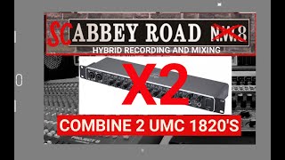 How to combine two Behringer UMC 1820 audio interfaces to use with Reaper and a mixing desk [upl. by Anahoj55]