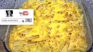 MACARRONES CON QUESO  Vicky Receta Facil [upl. by Robbyn8]