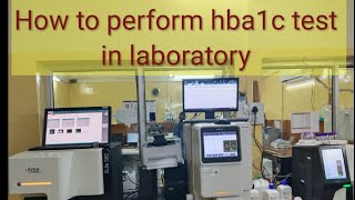 hba1c test  HPLC method  hba1c test in laboratory  lifotronic h 100 hba1c analyzer [upl. by Dru806]