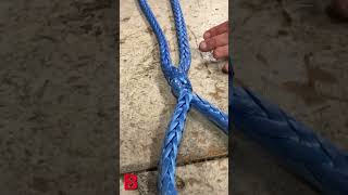 Splicing a Soft Eye into HYPERXII 12strand High Modulus Polyethylene HMPE Synthetic Rope [upl. by Moia]