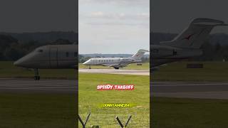 Bombardier Challenger 350 takeoff 3924 [upl. by Lin]