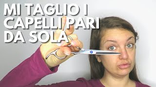 Come tagliare i capelli pari DA SOLI  Esperimento Blunt Cut [upl. by Searle]