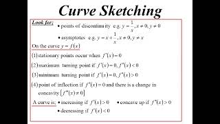 12X1 T05 05 curve sketching 2025 [upl. by Ydoc]